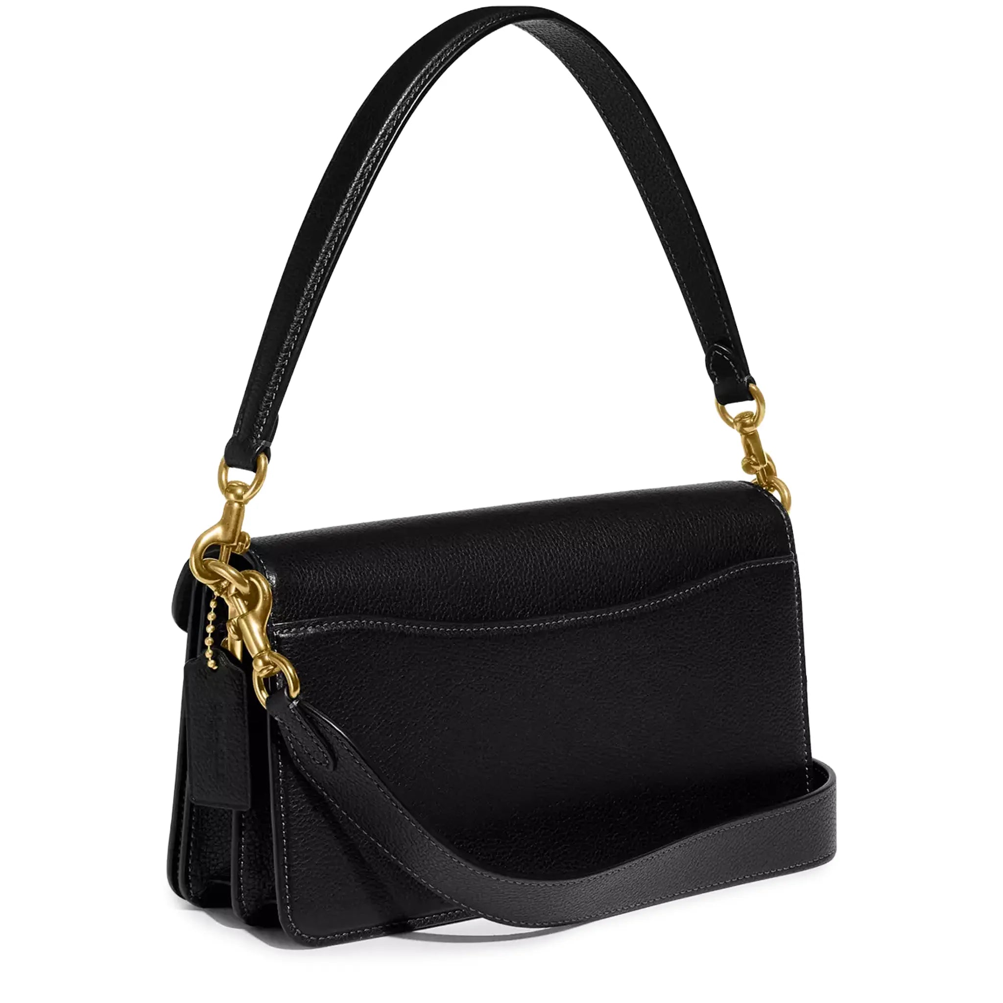 Back Side View of Coach Tabby 26 Black Shoulder Bag CH857